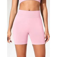 Women's High-Waist Yoga Shorts - Seamless Athletic Running Tights
