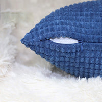 Corduroy Lumbar Throw Pillow Cover 30x50cm | Soft Rectangular Cushion Case