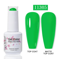 No-Wipe Top Coat & Sticky Base Coat UV Gel Polish — Long-Lasting, MSDS Certified, 15ml