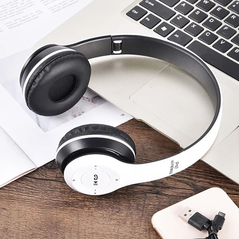 P47 Wireless Bluetooth Headphones – Foldable Over-Ear | HiFi Stereo Bass | Kids & Adults