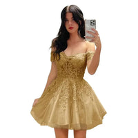 Black Lace Strapless Ball Gown Dress | Elegant Off-Shoulder Formal Evening & Party Dress