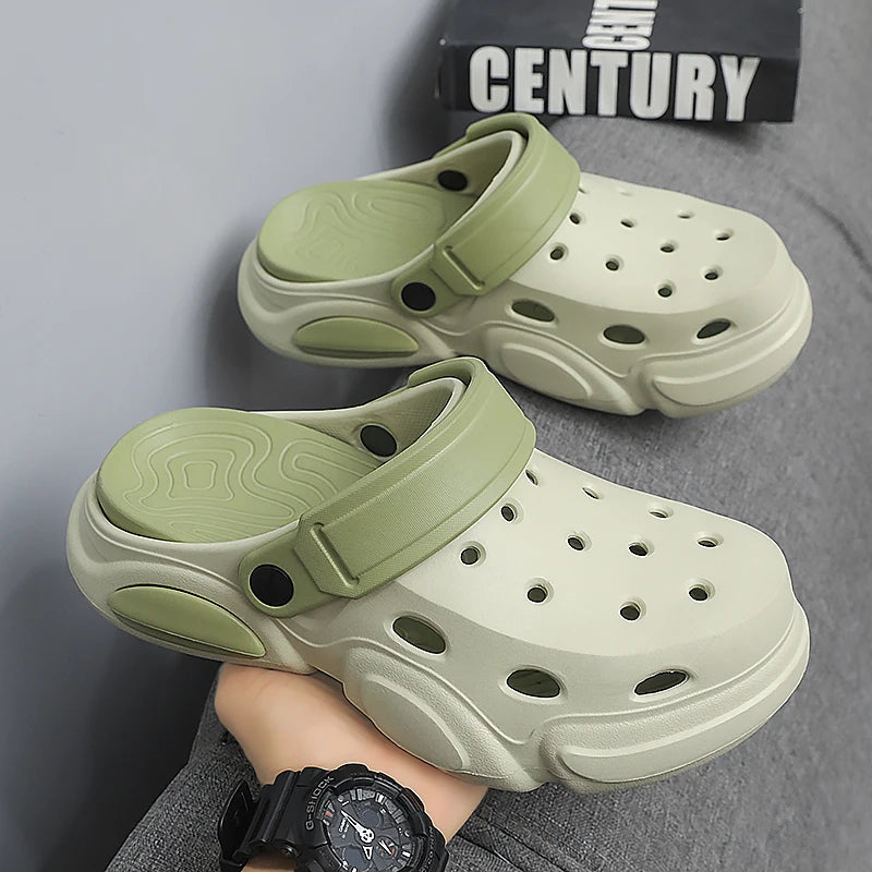 Men's Breathable Beach Sandals - Non-Slip Thick Sole Summer Slippers