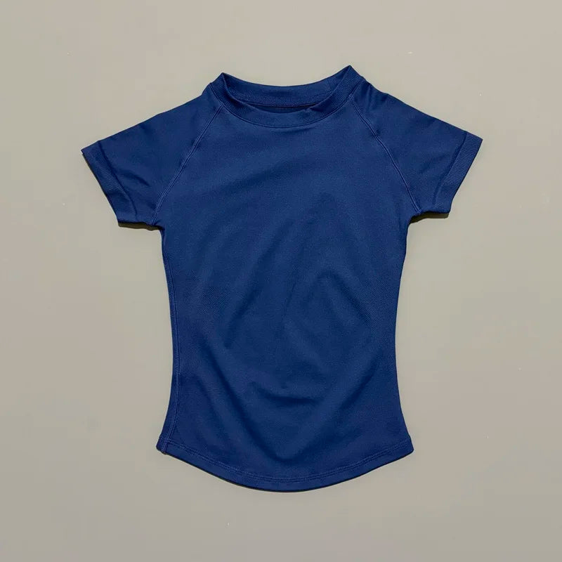 Women's Quick-Dry Sport T-Shirt – Short Sleeve Breathable Top for Yoga, Gym & Running | Slim Fit Activewear