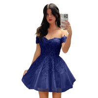 Black Lace Strapless Ball Gown Dress | Elegant Off-Shoulder Formal Evening & Party Dress