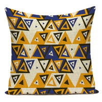 Boho Geometric Printed Throw Pillow Cover | Linen Cotton Cushion Case for Sofa