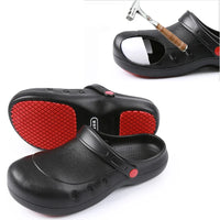 Steel Toe Safety Working Shoes Kitchen Restaurant Chef Shoes Industrial Work Nonslip Waterproof Rubber Sandals Big Size 3XL 4XL