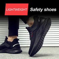 Men's Steel Toe Safety Shoes - Puncture-Proof Work Sneakers
