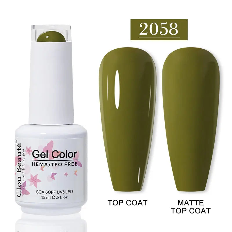 No-Wipe Top Coat & Sticky Base Coat UV Gel Polish — Long-Lasting, MSDS Certified, 15ml