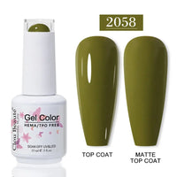 No-Wipe Top Coat & Sticky Base Coat UV Gel Polish — Long-Lasting, MSDS Certified, 15ml