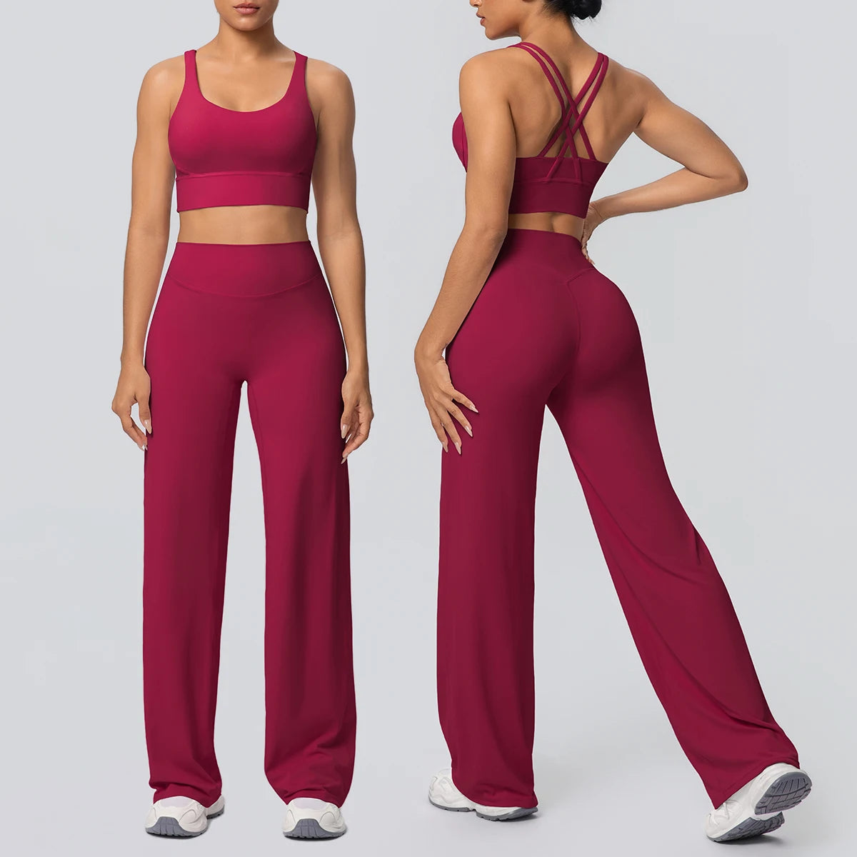 Conjunto Yoga Mujer Premium - Tecnología Naked Feel Ultra Cómodo | Gym & Running
