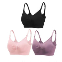 Nursing Bras for Breastfeeding Women – 3-Pack Seamless Maternity Bra (S–4XL)