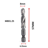 HSS Titanium Metric Tap Drill Bits Set | M3–M10 Thread Taps