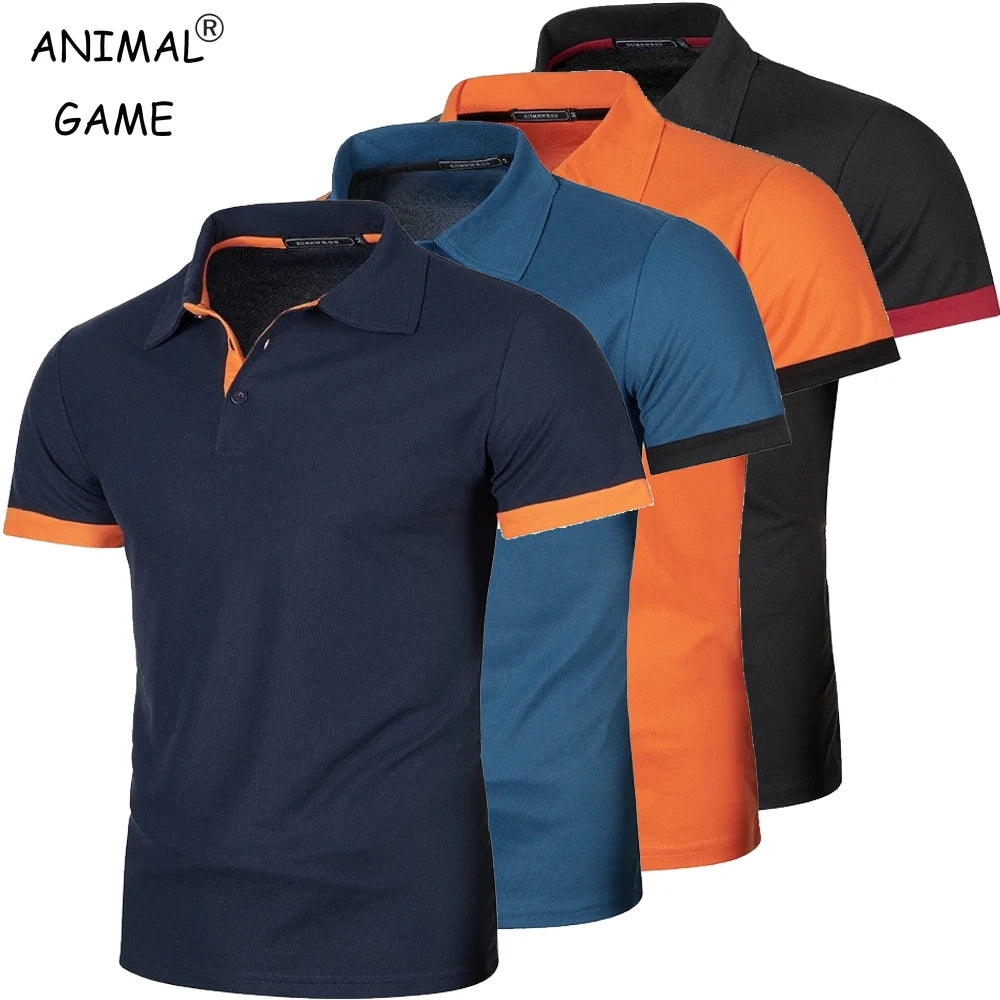 Men's Short Sleeve Polo Shirt – Lightweight Breathable Lapel Tee | Casual Streetwear Summer Top
