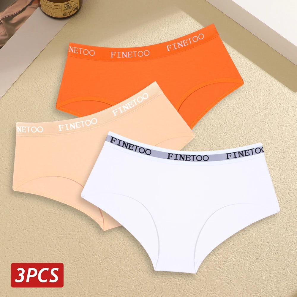 Set de 3 Panties de Algodón Suave para Mujer