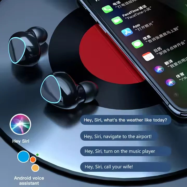 TWS Wireless Earbuds with Power Bank Charging Case – Sport & Gaming Bluetooth Headphones
