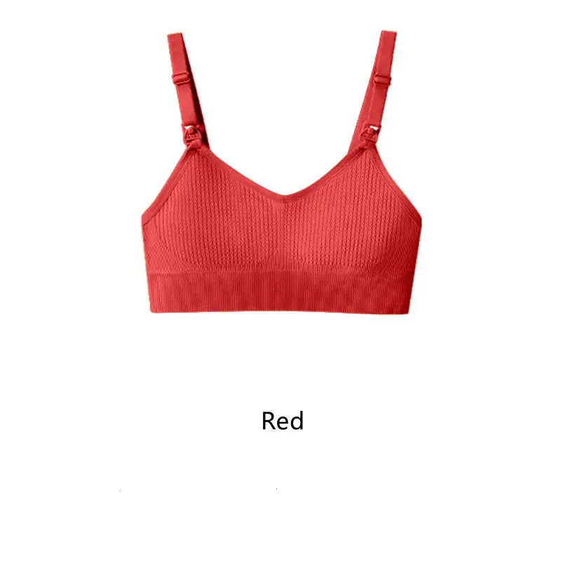 Wire-Free Nursing Bra | Supportive Gathering Breastfeeding Bra for Women