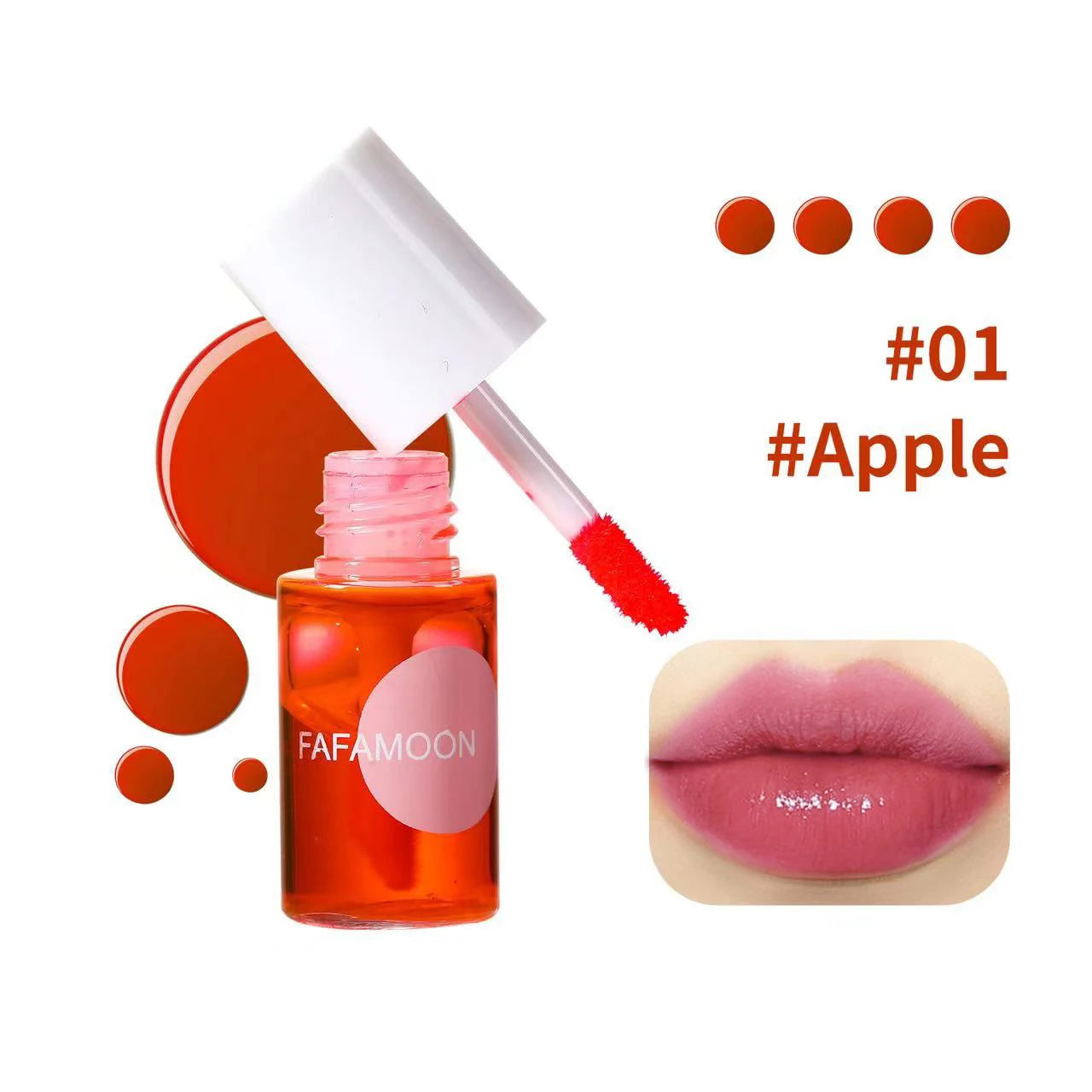 Fruity Lip Tint Water Gloss – Moisturizing Waterproof Liquid Lipstick | High Pigment Long-Lasting Non-Stick