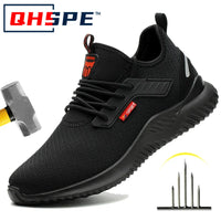 Men's Steel Toe Safety Shoes - Puncture-Proof Work Sneakers