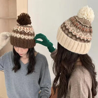 Gorro Slouchy Tejido a Crochet con Pompón - Beanie Artesanal de Invierno para Mujer