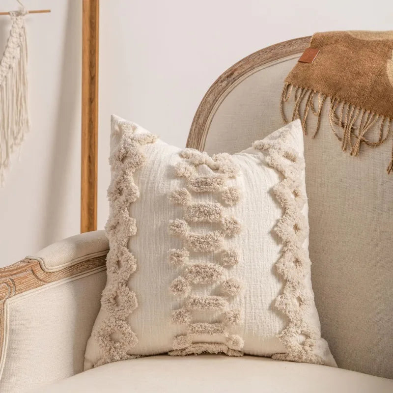 Modern Loop Yarn Knit Pillow Cover | Minimalist Textured Cushion Case