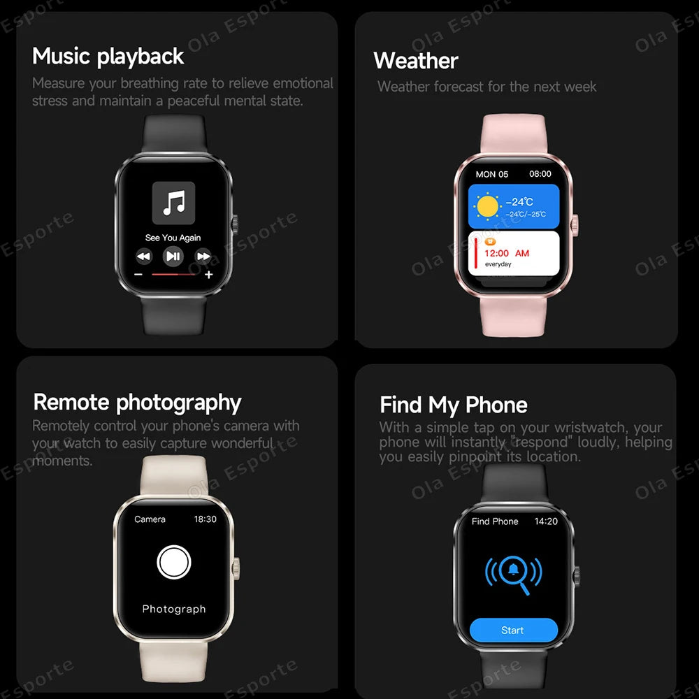 Outdoor Sport Smart Watch | 1.83" GPS Alexa Bluetooth Calling Heart Rate Blood Oxygen Waterproof Smartwatch