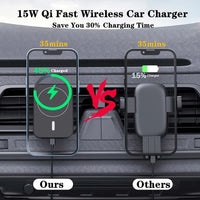 Magnetic Car Wireless Charger For iPhone 12 13 14 15 Pro Max Mini Magnetic Car Phone Holder Stand Mount Fast Charging Station
