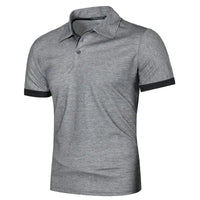 Men's Short Sleeve Polo Shirt – Lightweight Breathable Lapel Tee | Casual Streetwear Summer Top