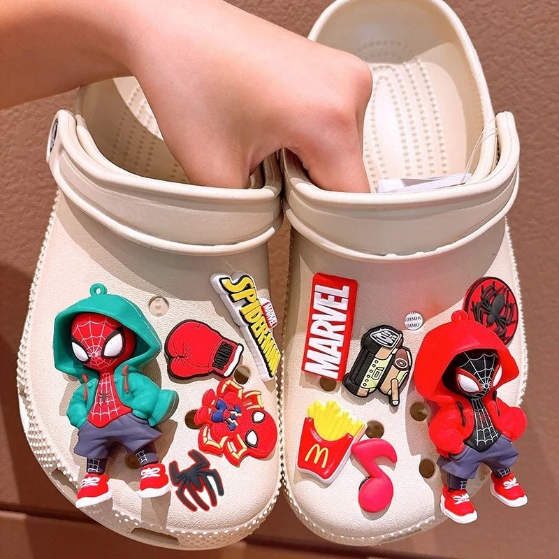 Spider-Man 3D Shoe Charms - Marvel DIY Clips for Crocs & Clogs
