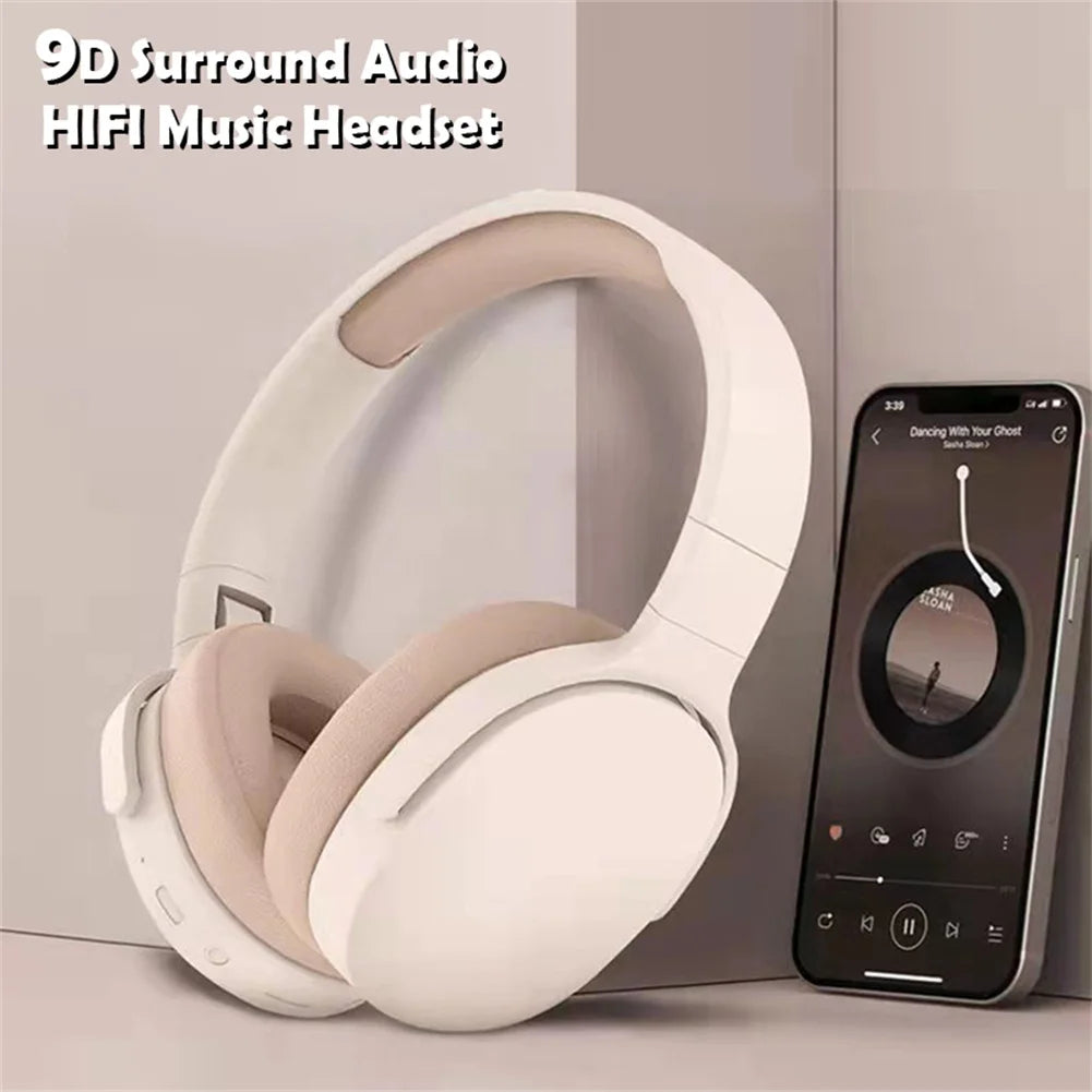 Bluetooth-compatible Headset In-Ear Stereo Hifi Subwoofer Gaming Headphones TF/AUX Music Player With Microphone