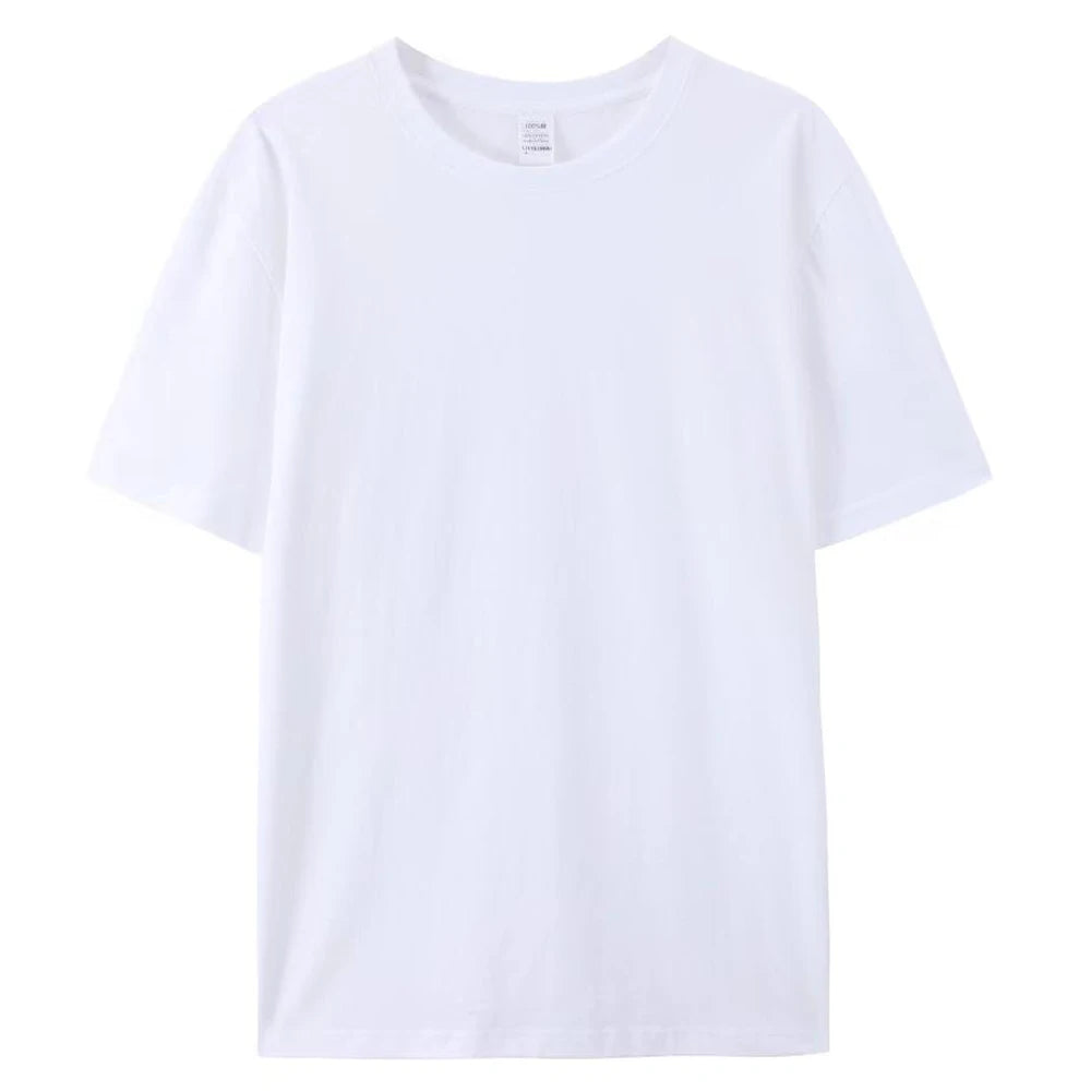 100% Cotton Unisex Plain T-Shirt | Crew Neck, Breathable, Sizes XS–4XL
