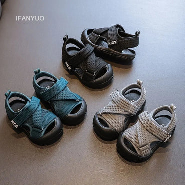 Baby Mesh Summer Sandals - Soft Sole Anti-Slip Walking Shoes