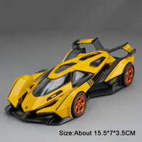 Modelo Auto Lamborghini Revuelto V12 GT 1:32 Aleación Diecast - Puertas Abren, Luz, Sonido y Pull Back