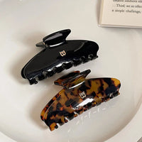 2023 Letter Hairclaws 9CM Shark Clip High Ponytail Hair Grab Clip Headwear Women's Fashion Barrettes Hair Accessories New