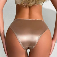 Satin Lace G-String Panties | Low-Rise Triangle Underwear for Women