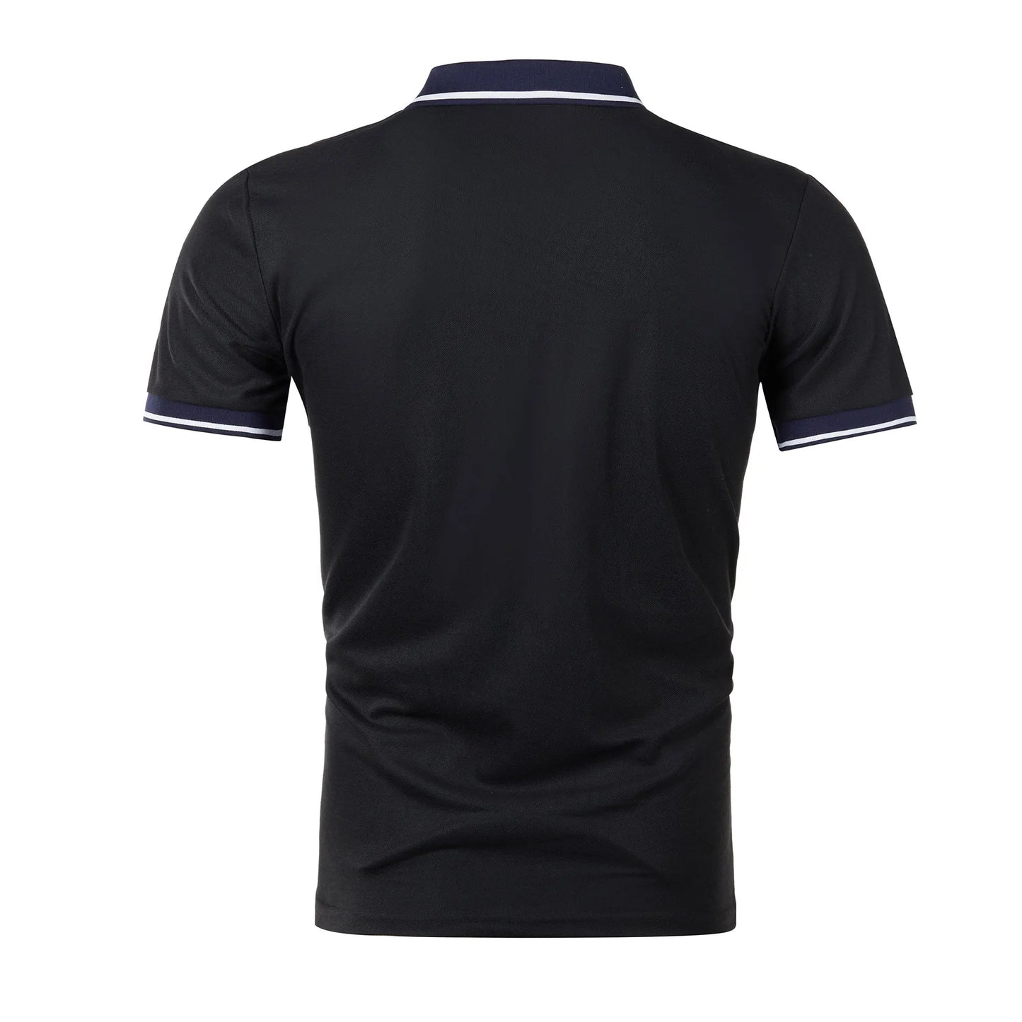 Contrast Color Striped Polo Shirt | Men’s Casual Short Sleeve Summer Top