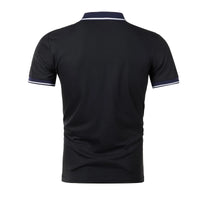 Contrast Color Striped Polo Shirt | Men’s Casual Short Sleeve Summer Top