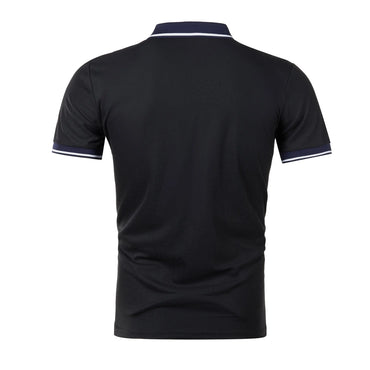 Contrast Color Striped Polo Shirt | Men’s Casual Short Sleeve Summer Top