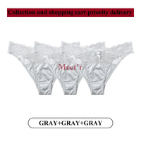 3-Pack Lace G-String Panties – Low-Rise, Breathable Hollow Lace | Women's Underwear Set