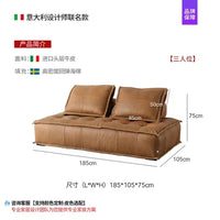 Nordic Luxury Modular Sectional Sofa - Designer Square Lazy Puffs