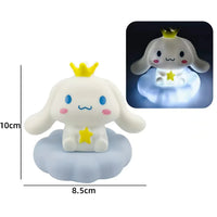 Lámpara de Mesa Sanrio - Luz Nocturna de Kuromi, Cinnamoroll y Pochacco Estilo Japonés