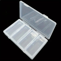 Clear Storage Organizer Box | 4 Adjustable Dividers & Removable Compartments