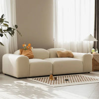 Vintage Tofu Sofa - Bread & Cream Classical Modular Seating
