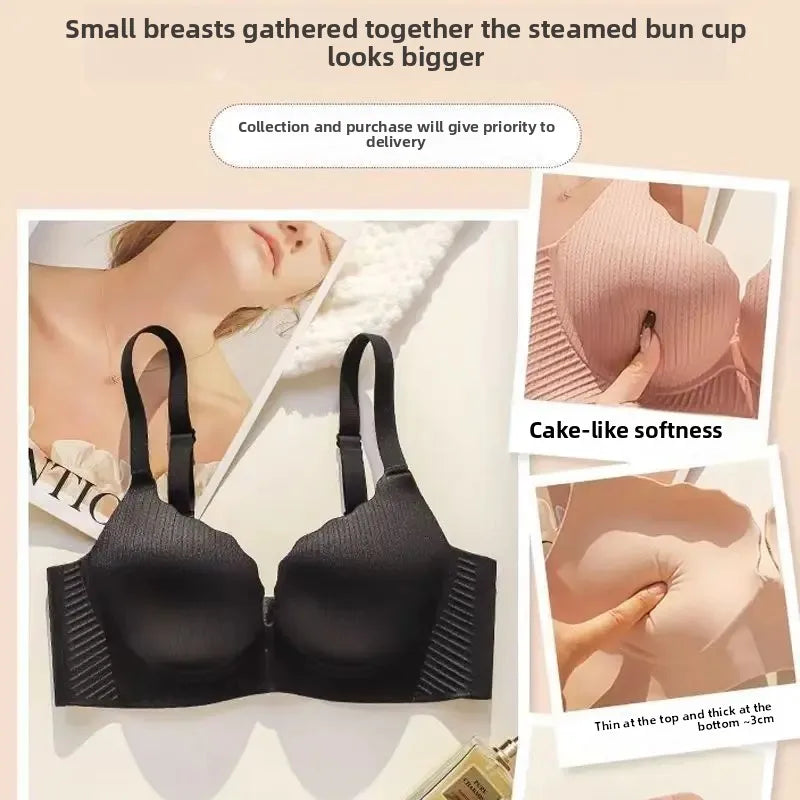 Sostén Push Up Sin Aro para Pecho Pequeño - Relleno Ultra Grueso 6CM Cómodo y Sexy