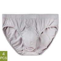 Men’s 100% Cotton Briefs – 4-Pack | Plus Size XL–5XL Breathable Underwear