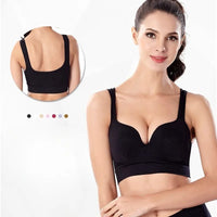 Women's Seamless Padded Sports Bra — Wire-Free Push-Up, Daily & Fitness Wear