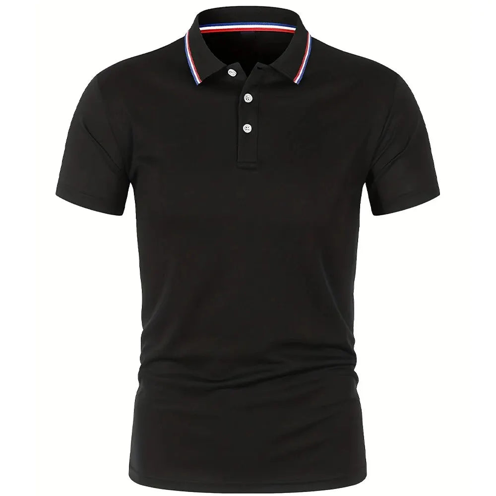 Men's Premium Polo Shirt - Breathable Casual Short Sleeve