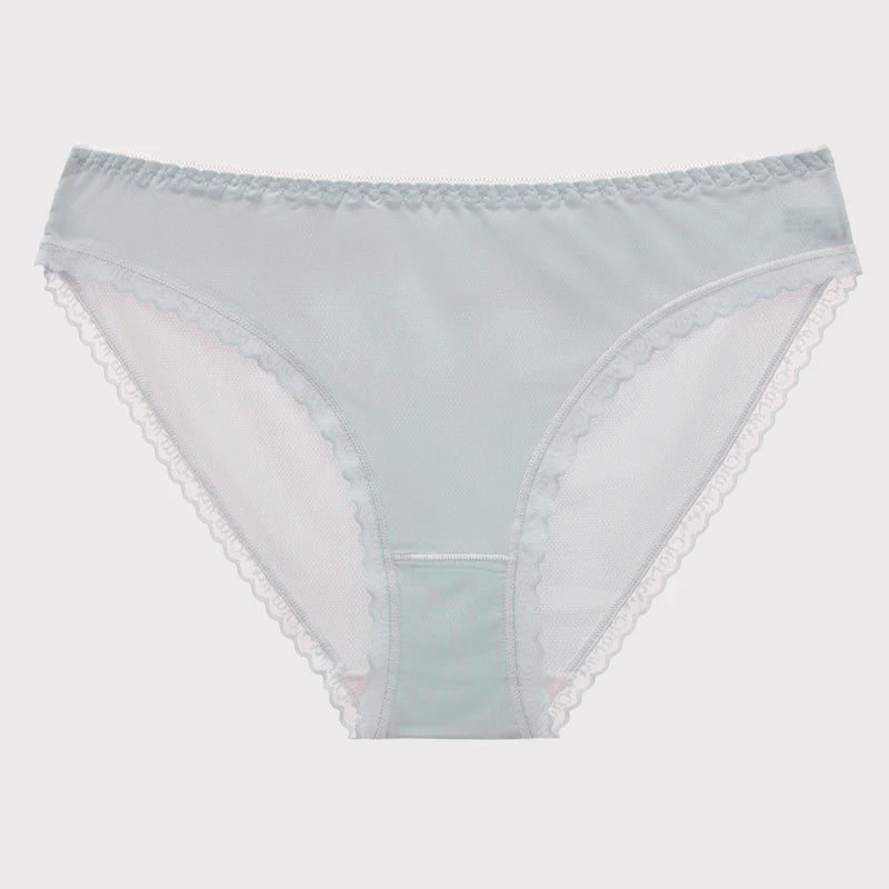 Ice Silk G-String Tanga – Low-Rise, Ultra-Soft Lace Trim | Women's Everyday Underwear | M–XL