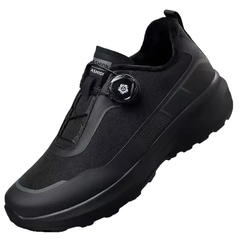 Zapatillas Deportivas Antideslizantes para Hombre - Suela Gruesa con Botón Giratorio