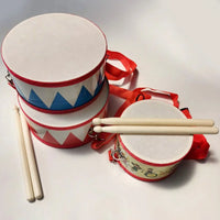 Tambor de Madera Educativo para Niños - Instrumento Musical Infantil Bebés