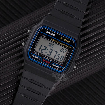 Casio F-91WM Men's Digital Sport Watch – Military LED, Waterproof, Multi-Zone